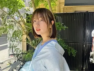 ミディアム カラー 平田 勝也のヘアスタイル