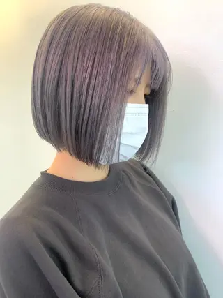 ショート カラー ヘアアレンジ 🧨ブリーチー×ボブ レイヤー💎じゅえるのヘアスタイル
