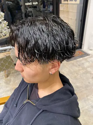 パーマ メンズ 🌴パーマオタク🌴 長谷川　諒佑🌈のヘアスタイル