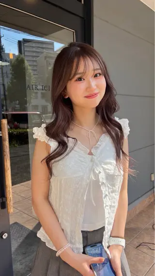 カラー 千田 紗羽のヘアスタイル