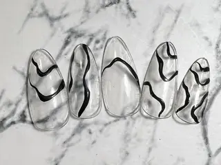 ネイル ❤️💛🩵京橋 痛ネイル⭐️3Dのネイルデザイン