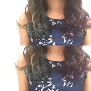 ミディアム セミロング ロング カラー _sugosu_所属・西村 達哉のヘアスタイル