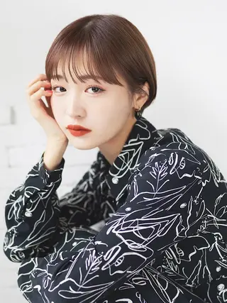 ショート バレイヤージュ茅ヶ崎 オオタ カズキのヘアスタイル