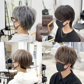 ショート メンズ カラー特化サロン ピリナ相武台前のヘアスタイル