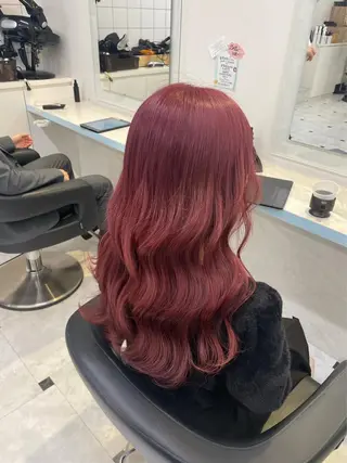 カラー 🎀愛されピンク ラベンダー💜ゆいのヘアスタイル