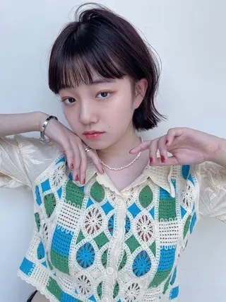 ミディアム ボブ/ミディアム 親しみやすさ/さくらのヘアスタイル