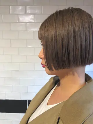 ショート カラー ボブ／髪質改善／ 銀座／CHIEのヘアスタイル