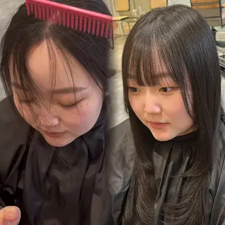 ロング パーマ AMI🎀韓国ヘア 透明感カラーのヘアスタイル