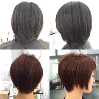 ショート ミディアム カラー Re:ta KANZOのヘアスタイル