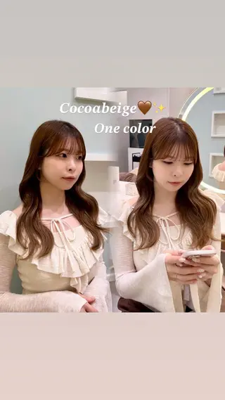 カラー グレージュ┆うる艶 ┆ゆうはのヘアスタイル