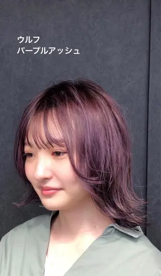 ミディアム uti所属・菊池 幹のヘアスタイル