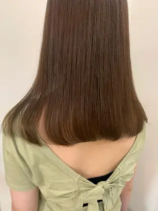 セミロング まろやか透明感カラー ♡MANAのヘアスタイル