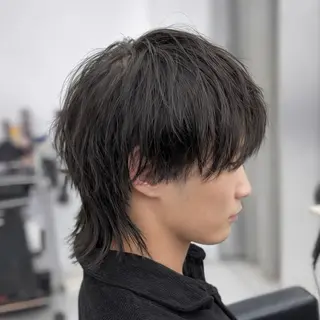 ミディアム メンズ ʜᴀʀᴜᴋᴀ♱メンズ ウルフ/ブリーチのヘアスタイル