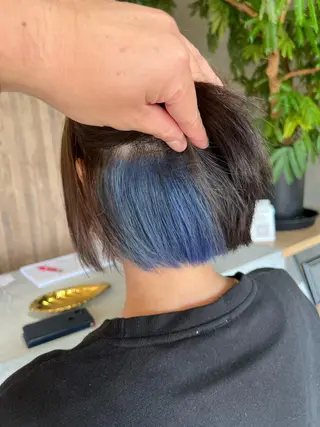 ショート カラー SHINYA シンヤヘアーズのヘアスタイル