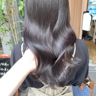 ロング レイヤーカット /透明感/千葉怜寿のヘアスタイル