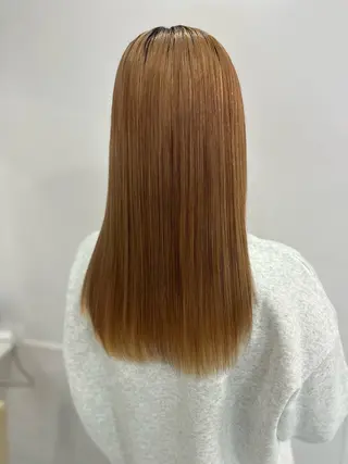 ロング パーマ 髪質改善/縮毛矯正 /ブリーチ矯正/岡部のヘアスタイル