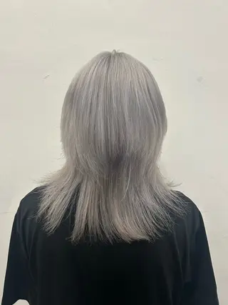 セミロング カラー 原宿 艶カラー🫧 ちり🍎のヘアスタイル