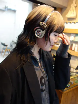 ミディアム カラー 花香竜太/エクステ /ハイトーンカラーのヘアスタイル