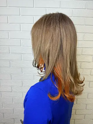 セミロング ニュアンスデザイン✄ YOU♡のヘアスタイル