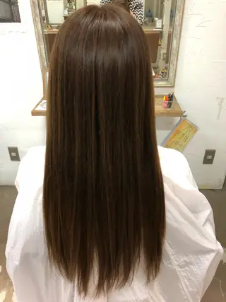 ロング カラー 桐原 竜也のヘアスタイル