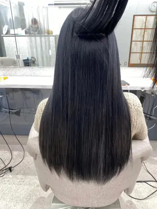 セミロング カラー パーマ ヘアアレンジ メンズ キッズ ネイル マツエク・マツパ 京都レイヤーカット/ 縮毛矯正/羽柴りくのヘアスタイル