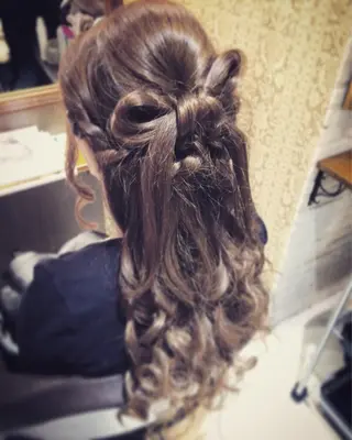 セミロング ロング ヘアアレンジ kazufumi ..のヘアスタイル