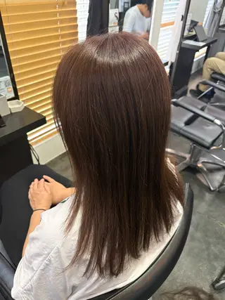 ミディアム カラー 奥山 和奏のヘアスタイル