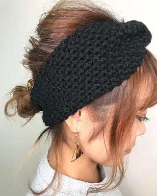 ミディアム カラー ヘアアレンジ Lien 深井店のヘアスタイル