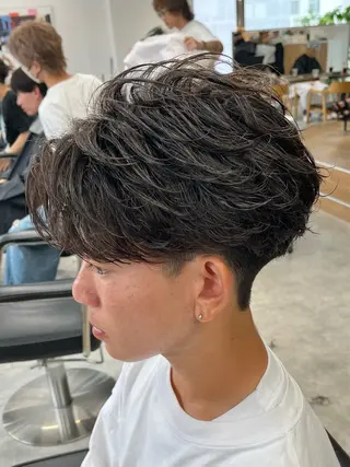 ショート パーマ メンズ 新潟メンズパーマ 新潟駅/小田拓実のヘアスタイル