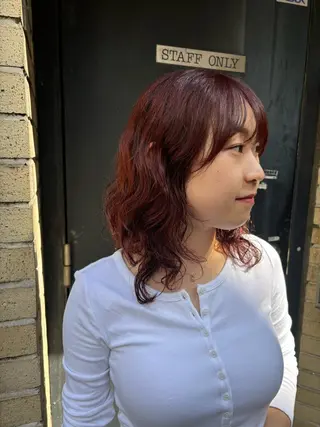 ミディアム パーマ ヘアアレンジ 🫧新宿 髪質改善 /サスケ🫧のヘアスタイル