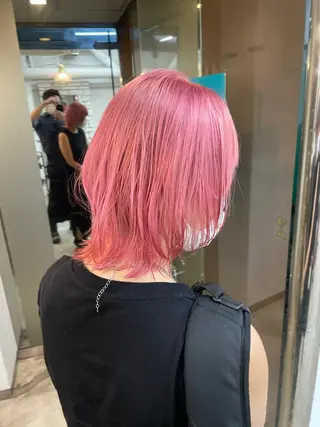 ミディアム Sherry大国町所属・髪質改善×縮毛矯正 ×艶カラーNAOのヘアスタイル