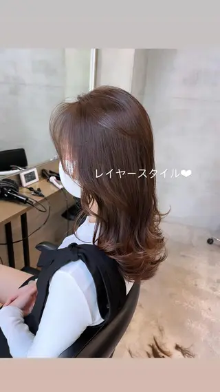 ミディアム Zina池袋サンシャイン通り所属・美髪特化韓国へア ❤︎nanami❤︎のヘアスタイル