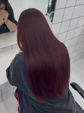 セミロング カラー 渋谷ブリーチカラー/ デザインカラー/優希のヘアスタイル