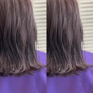 セミロング カラー Snaly カラー特化ページのヘアスタイル