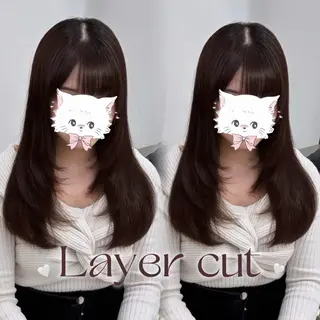 ロング yurina🩰新宿 艶カラー・アレンジのヘアスタイル