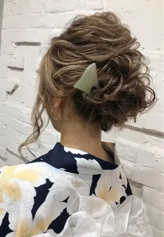 ロング まつパ・ヘアセット ♡Chinami♡のマツエク・マツパデザイン