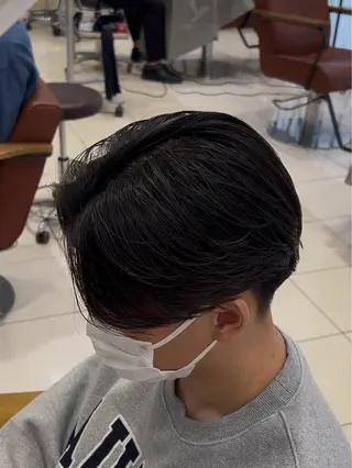 ショート パーマ メンズ メンズ特化/勝田駅/ 佐和駅/鈴木輝瑠/のヘアスタイル