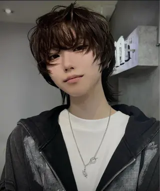 メンズ 顔まわり/ボブウルフ 🤍愛唯(めい)のヘアスタイル