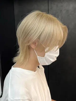 ショート カラー メンズ ウルフ/レイヤー ⚡️ITSUKU⚡️のヘアスタイル