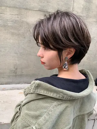 ショート 縮毛/ショート/ ボブ/レイヤー/小原のヘアスタイル