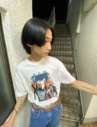 ショート カラー ヘアアレンジ メンズ niconail 千歳烏山店所属・niconail 🧣ayu 📍烏山のネイルデザイン