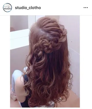 ロング ヘアアレンジ 京都.祇園セットサロン:スタジオ ヒロ【Studio hiro】所属・ヒロ(hiro) •スタジオヒロのヘアスタイル