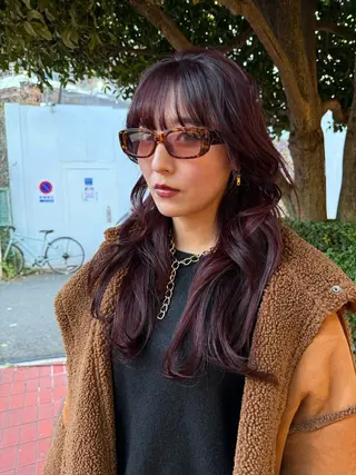 セミロング カラー ヘアアレンジ @kyoniyy KYONIのヘアスタイル