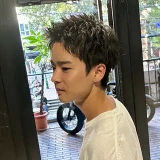 ショート メンズ メンズ/アメ村/河合 顕正のヘアスタイル