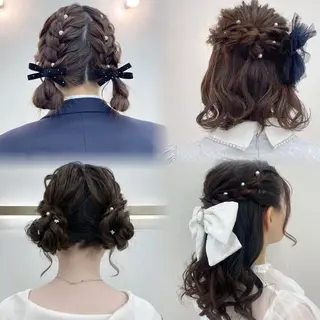 セミロング ヘアアレンジ CARELLY 流山おおたかの森所属・CARELLY Rukaのマツエク・マツパデザイン