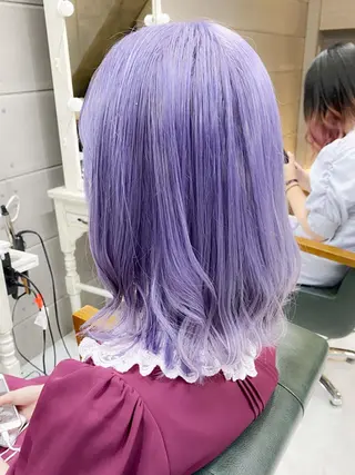 セミロング カラー ヘアアレンジ 𝐑𝐈𝐍𝐊𝐀 🐣🩷のヘアスタイル