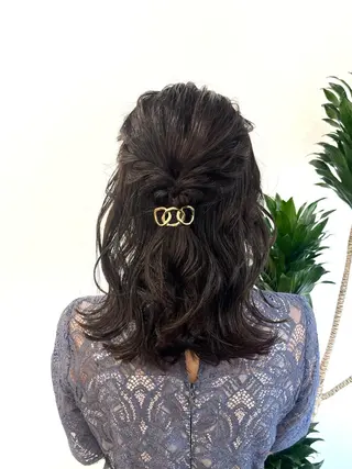 ミディアム カラー ヘアアレンジ HIROKO / 透明感暖色カラー🎀のヘアスタイル