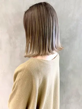 ミディアム カラー パーマ ヘアアレンジ ITbyALBUM 中野店のヘアスタイル