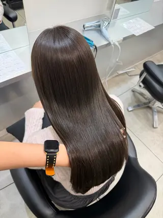 ロング 艶髪/縮毛矯正/ Core mikuaのヘアスタイル