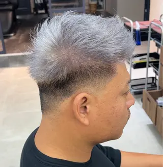 ショート カラー メンズ ボブ・パーマ特化 🌟フジタのヘアスタイル